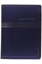 La sainte bible - grand format, bleu marine