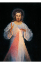 Reproduction du tableau original de jesus misericordieux 31x17 cm sur papier brillant cartonne
