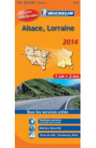 Carte regionale france - t6800 - cr 516 alsace lorraine 2014
